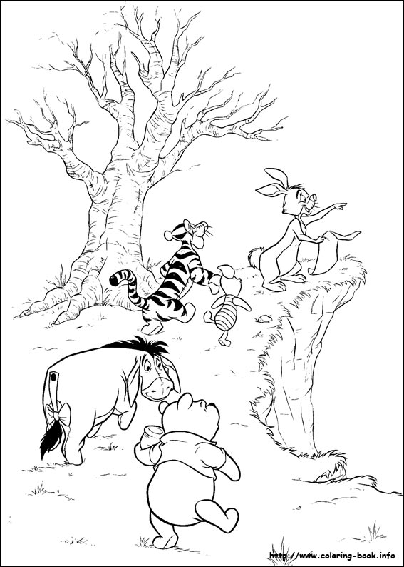 Winnie the Pooh coloring picture